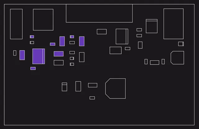 Small IO Board switching regulator area populated for the -9V variant