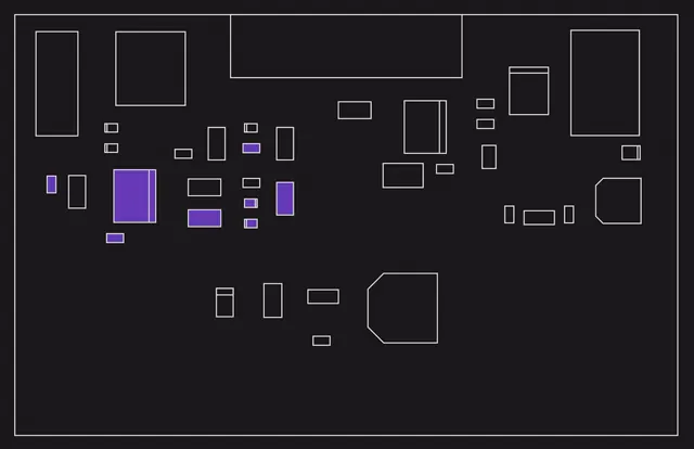 Small IO Board switching regulator area populated for the +18V variant